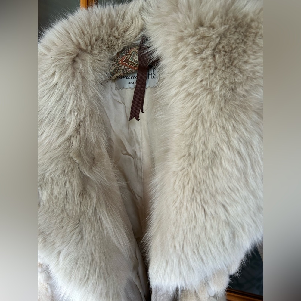 Vintage 1970 Leather Mink Coat - Picture 2 of 7